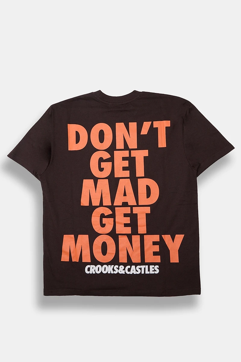 Mens Crooks & Castles Don't Get Mad Money Tee