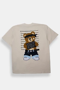 Mens Crooks & Castles Chenille Teddy Bear Tee