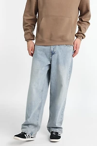 Jean ample délavé clair homme