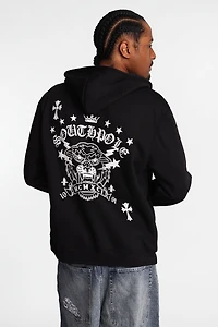 Southpole Gothic Tiger Zip-Up Hoodie
