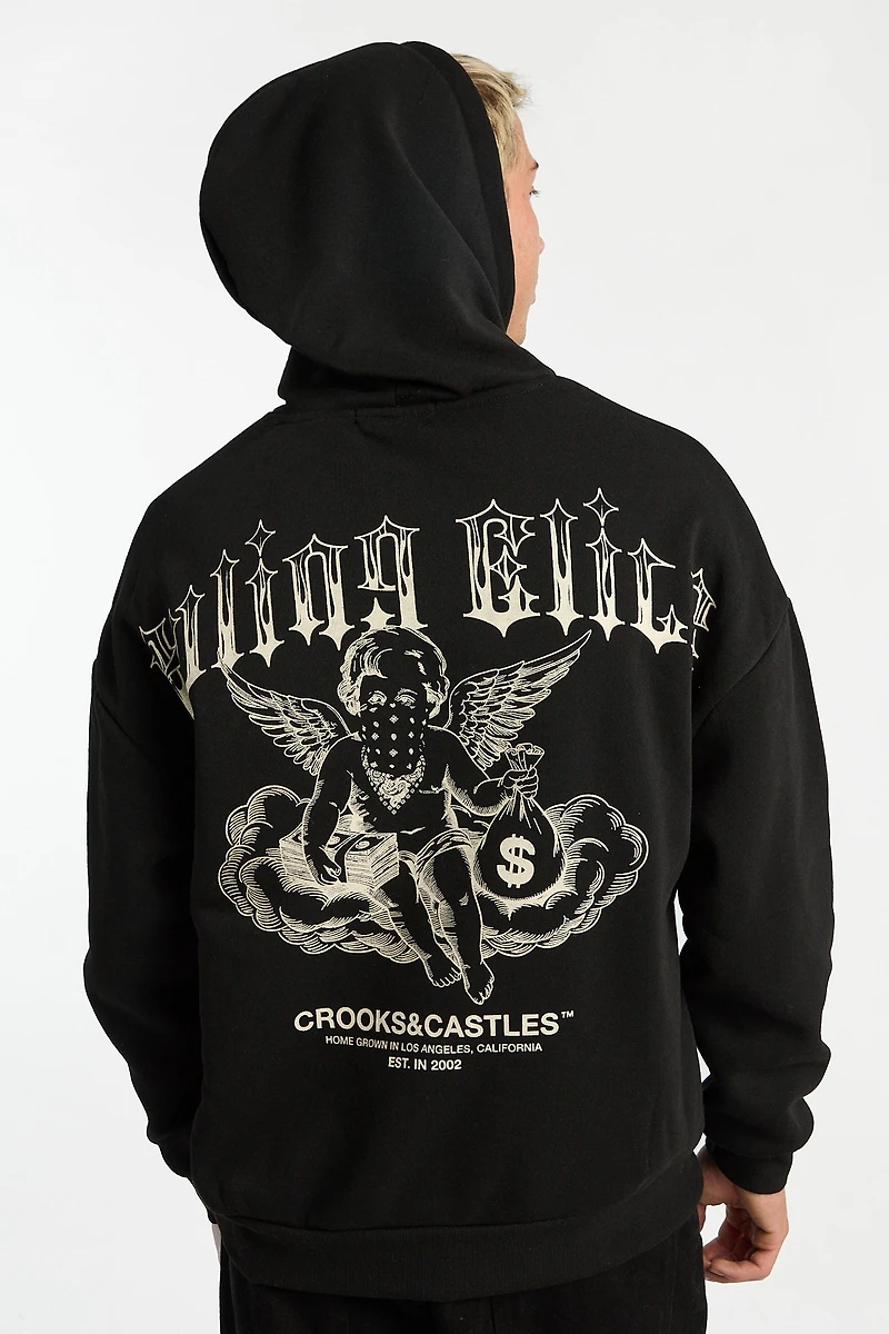 Haut à capuchon imprimé Crooks & Castles The Ruling Elite homme