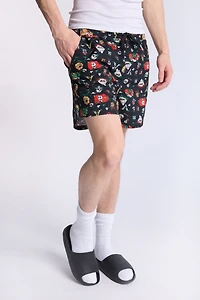 Arsenic Mens Graphic Beach Shorts