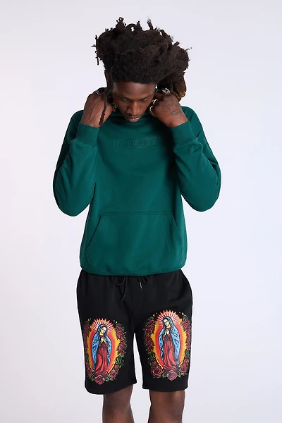 Arsenic Mens Graphic Print Fleece Shorts