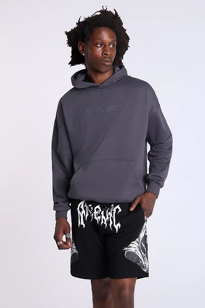 Arsenic Mens Logo Print Fleece Shorts