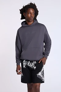 Arsenic Mens Logo Print Fleece Shorts