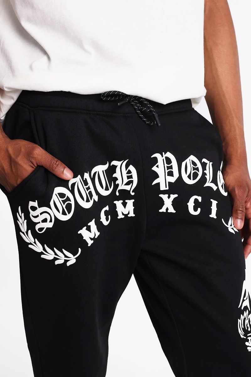 Jogger en molleton imprimé Southpole Truth & Liberty