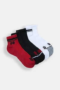 Zoo York 5-Pack Red & Black Quarter Socks
