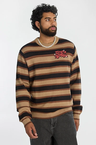 Zoo York Mens Striped Crewneck Sweater