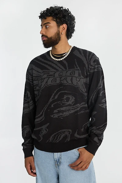 Zoo York Mens Marble Crewneck Sweater