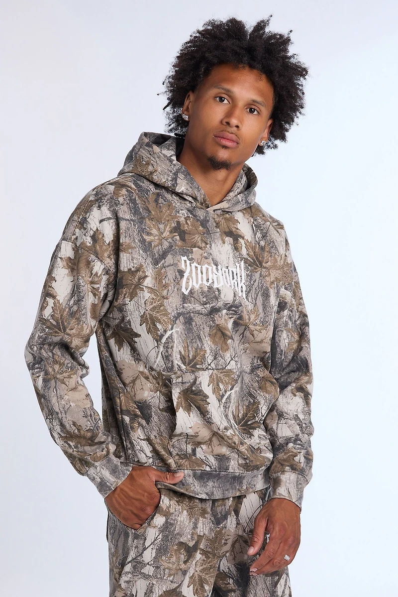 Zoo York Mens Tree Camo Hoodie