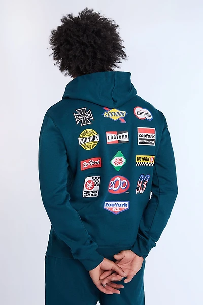 Haut à capuchon logos multiples Zoo York homme