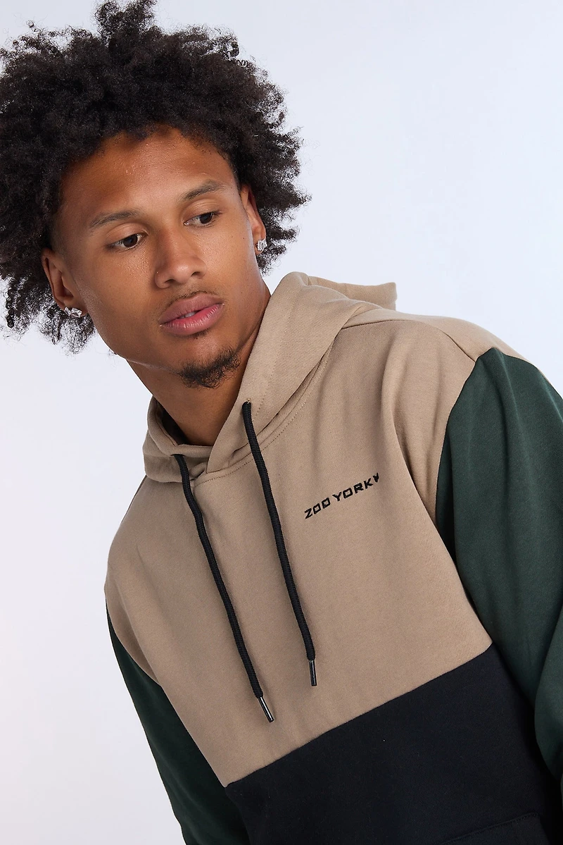Zoo York Mens Colour Block Hoodie