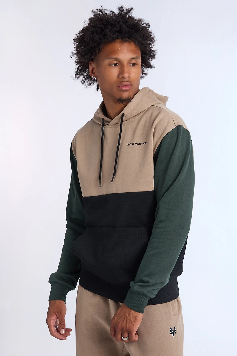 Zoo York Mens Colour Block Hoodie