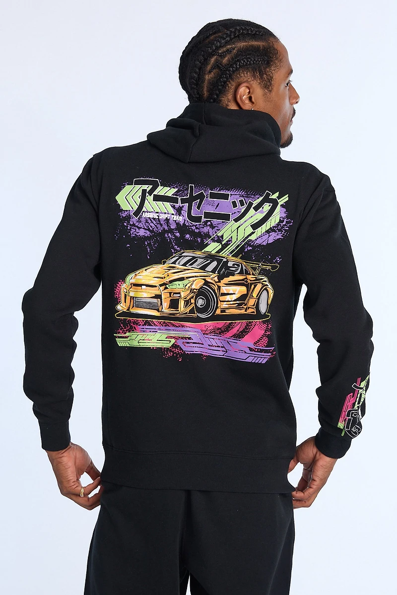Arsenic Mens Racing Graphic Hoodie