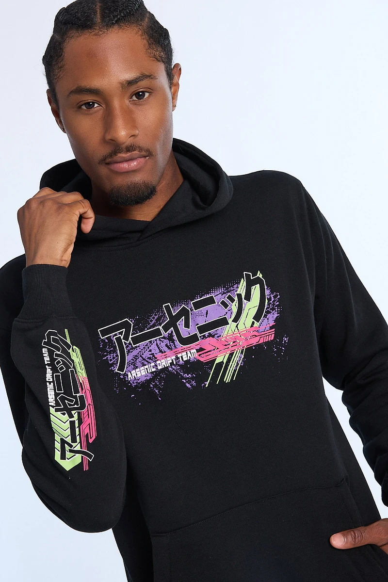 Arsenic Mens Racing Graphic Hoodie