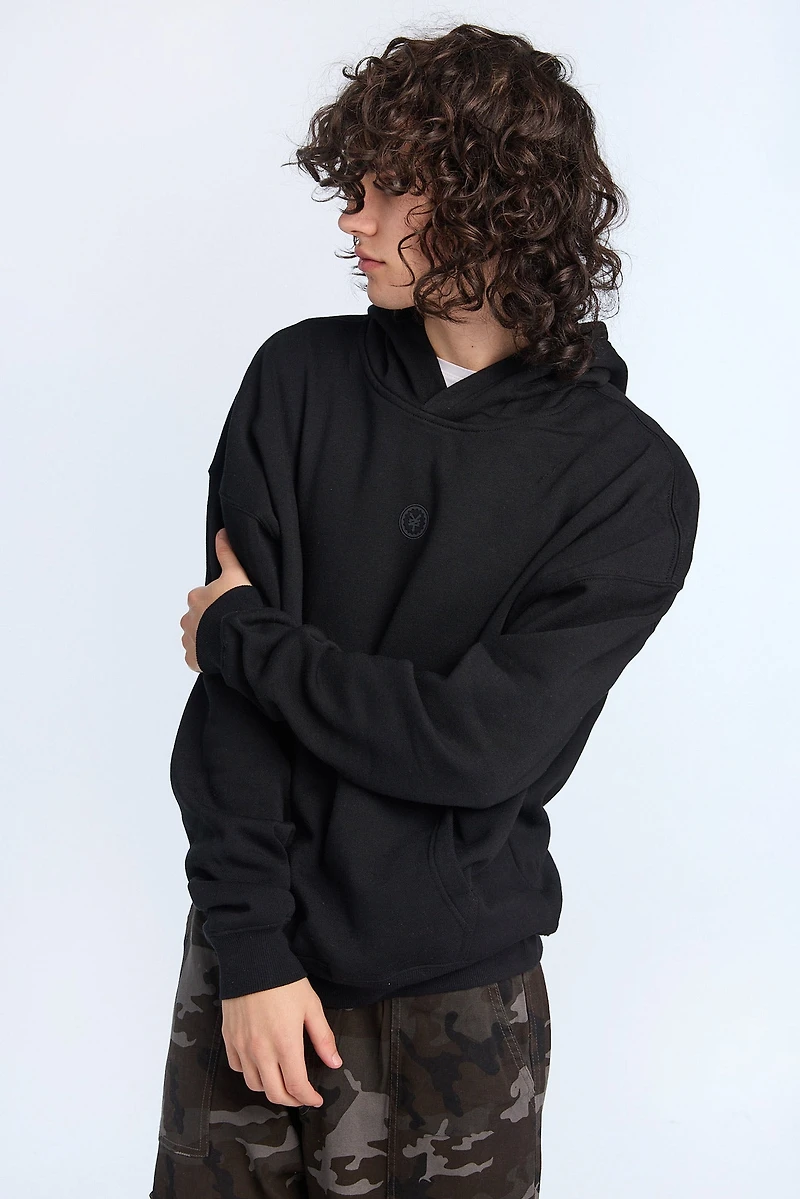 Zoo York Mens Tonal Logo Boxy Hoodie