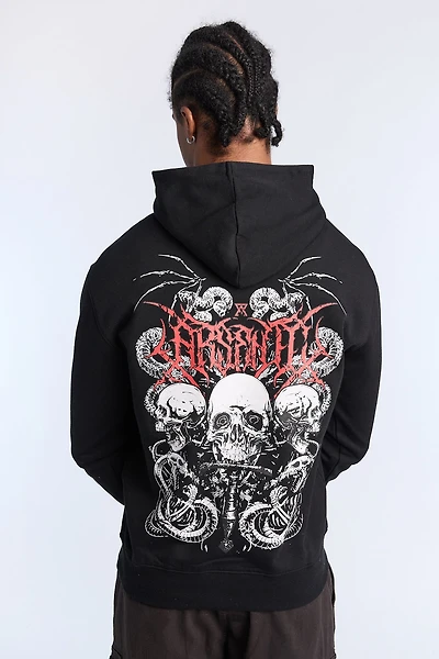 Arsenic Mens Skulls Graphic Hoodie