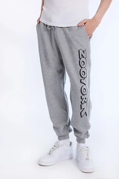 Jogger en molleton à grand logo Zoo York homme