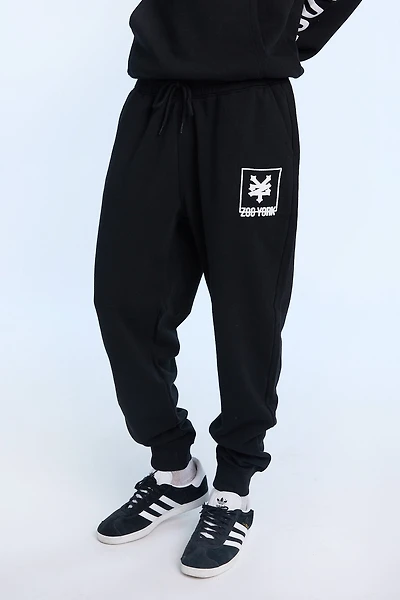 Zoo York Mens Box Logo Fleece Jogger