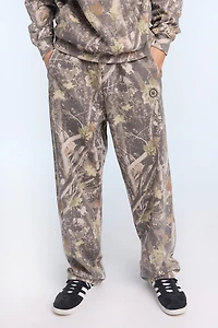 Jogger en molleton droit motif camouflage arbres Zoo York homme