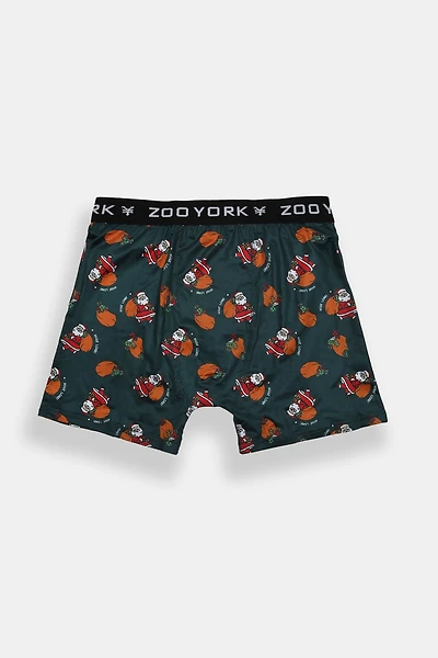 Zoo York Mens Santa Christmas Boxer Brief