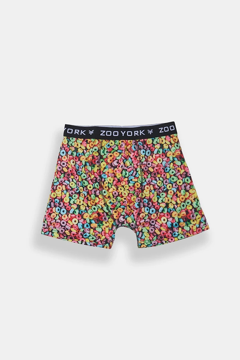 Zoo York Mens Fruity Cereal Print Boxer Brief
