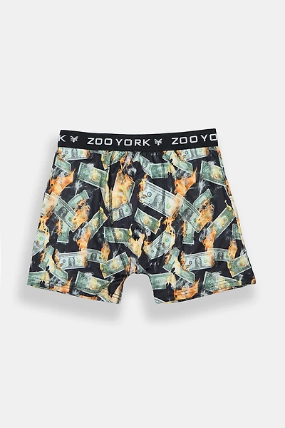 Zoo York Mens Burning Money Boxer Brief