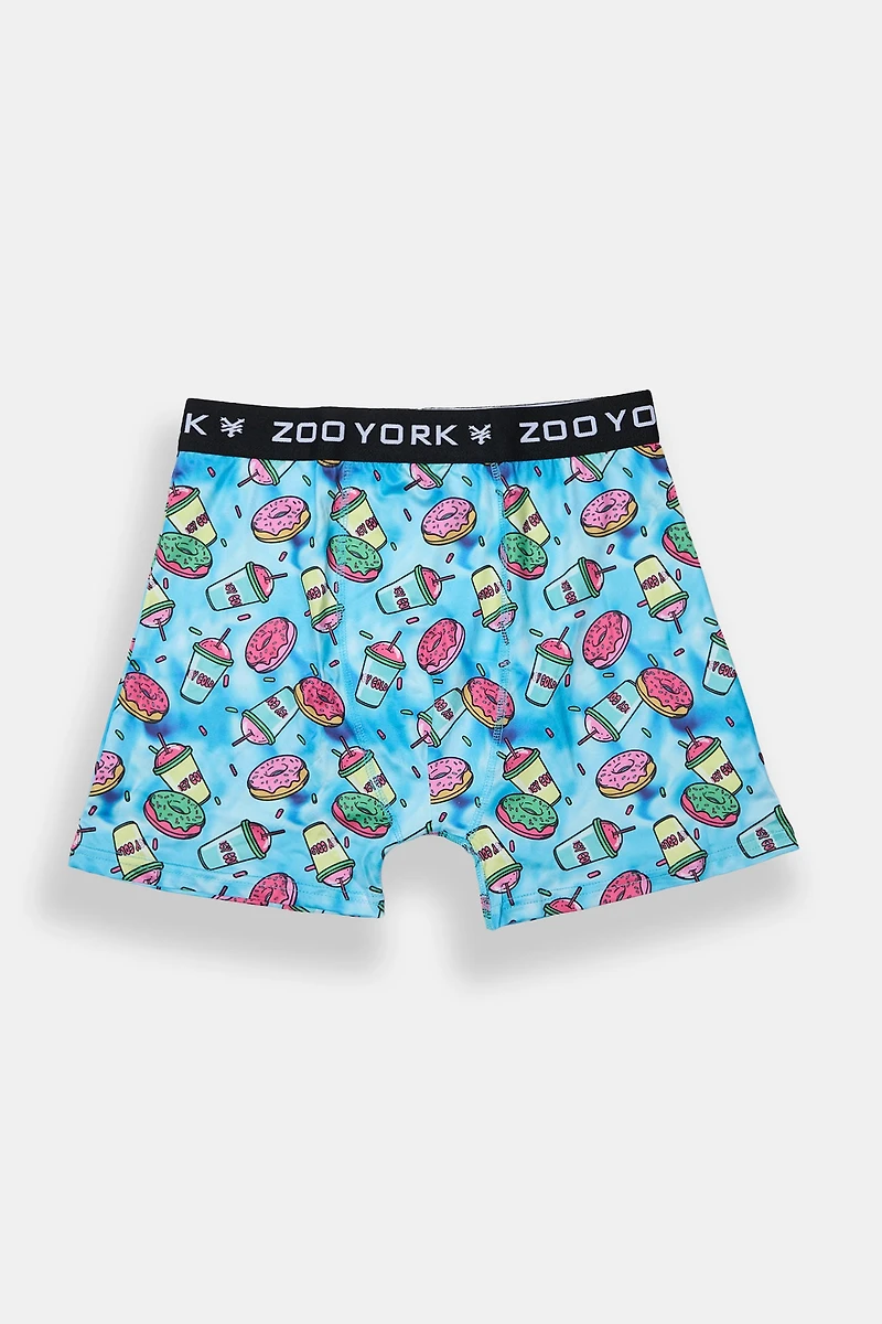 Boxer imprimé boisson glacée et beignets Zoo York homme