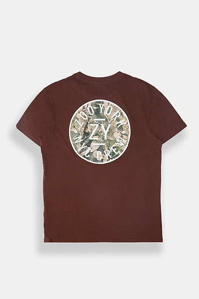 Zoo York Mens Camo Circle Logo T-Shirt