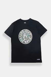 T-shirt imprimé logo circulaire camouflage NYC Zoo York homme