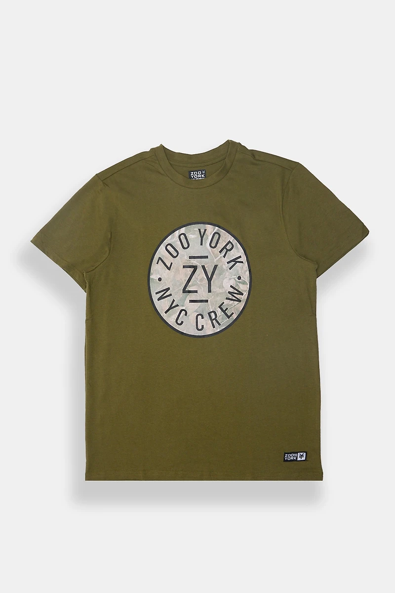 Zoo York Mens NYC Camo Circle T-Shirt