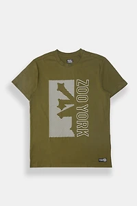 Zoo York Mens Striped Logo T-Shirt