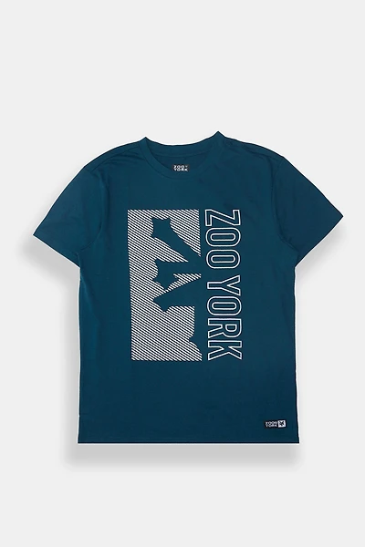T-shirt imprimé logo rayé Zoo York homme