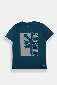T-shirt imprimé logo rayé Zoo York homme