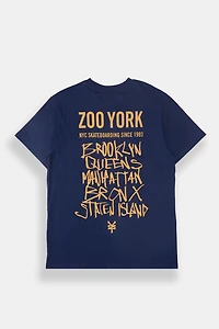 T-shirt imprimé arrondissements NYC Zoo York homme