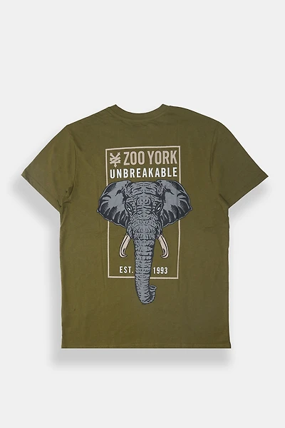 Zoo York Mens Elephant Trunk Graphic T-Shirt
