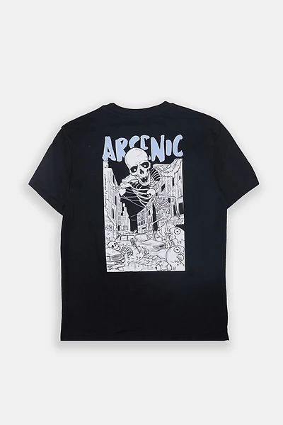 T-shirt imprimé squelette apocalyptique Arsenic homme