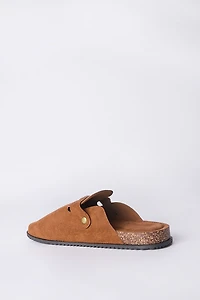 Mens Cork Slide Buckle Shoes