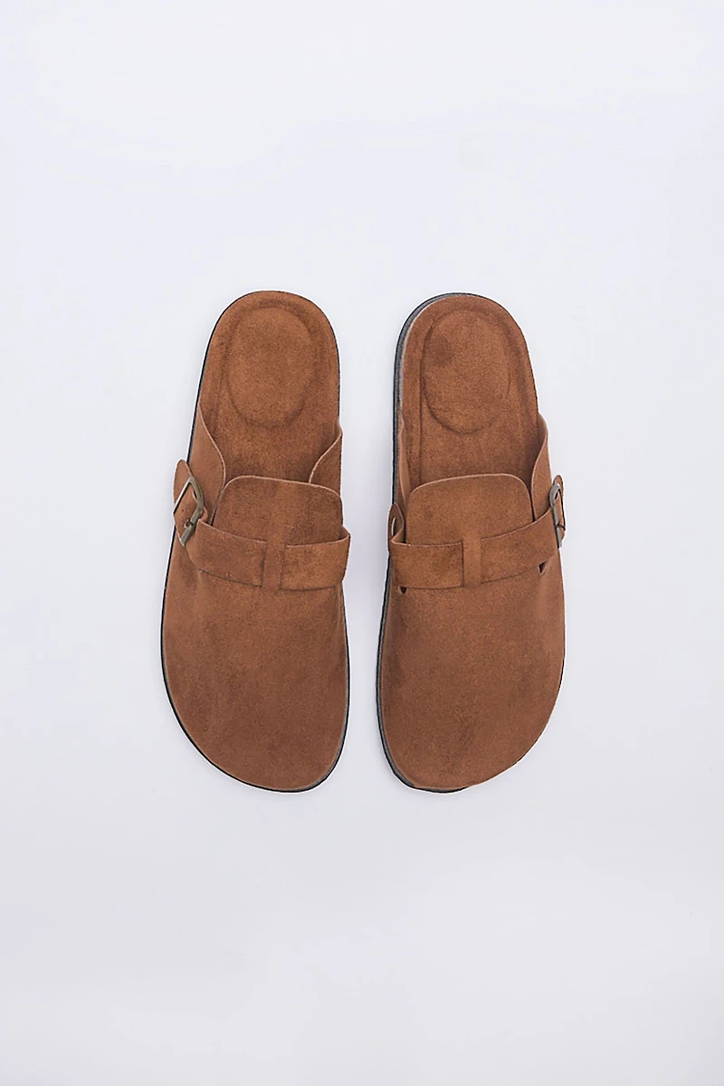Mens Cork Slide Buckle Shoes