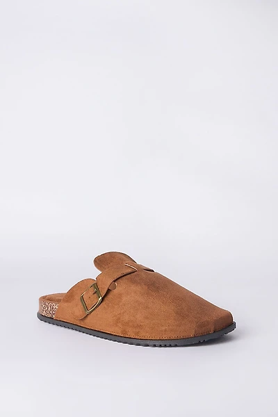 Mens Cork Slide Buckle Shoes