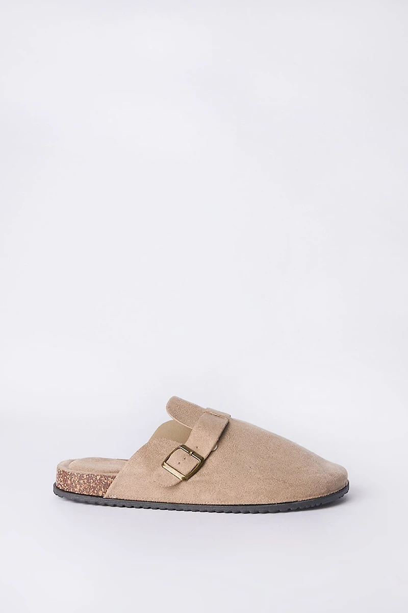 Mens Cork Slide Buckle Shoes