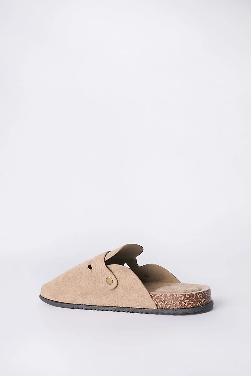 Mens Cork Slide Buckle Shoes
