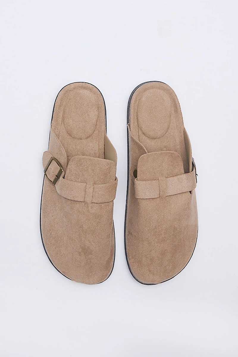Mens Cork Slide Buckle Shoes