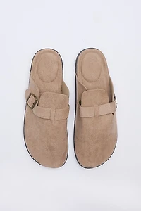 Mens Cork Slide Buckle Shoes