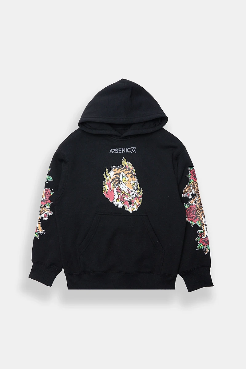 Arsenic Youth Tiger Graphic Hoodie