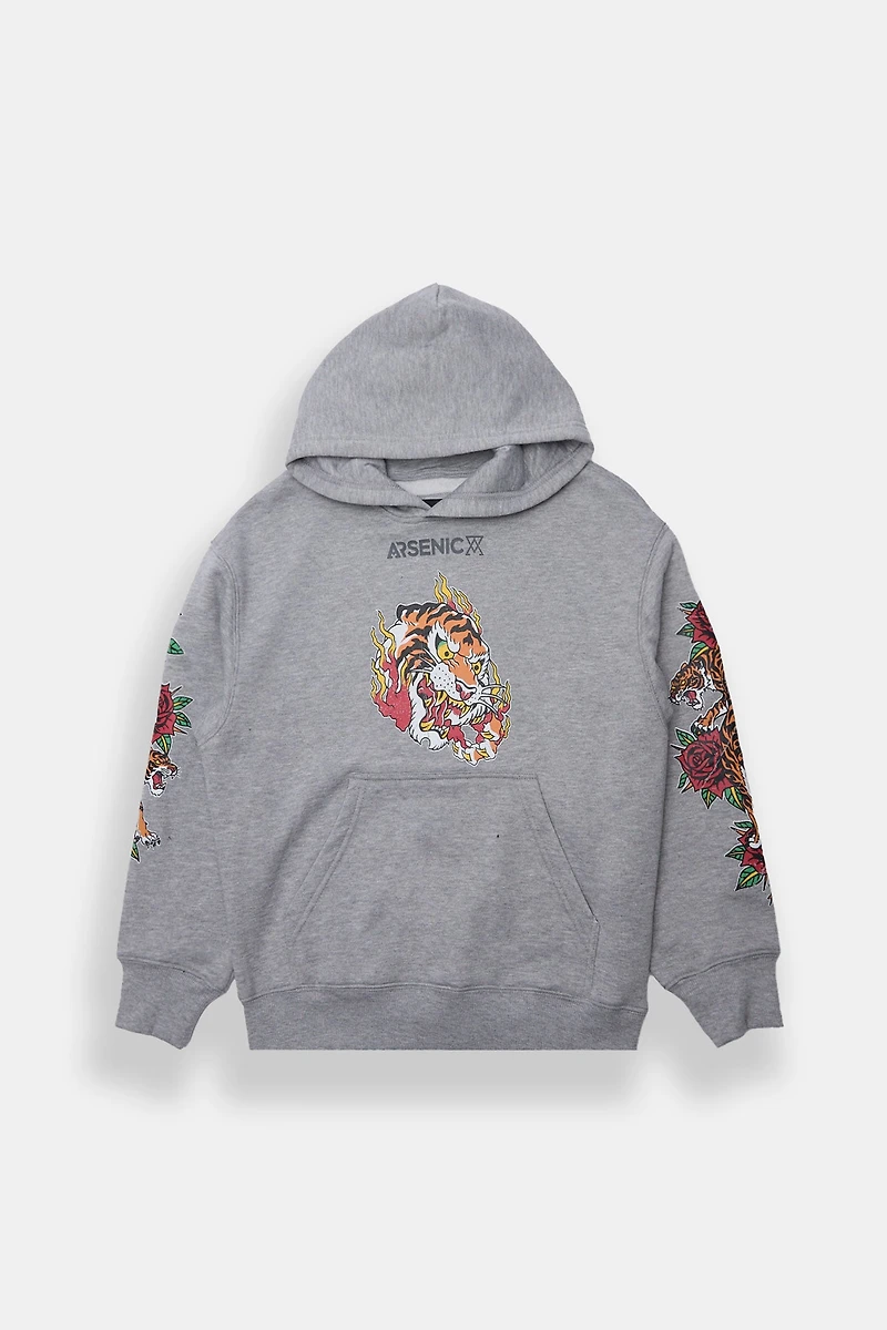 Haut à capuchon imprimé tigre Arsenic junior