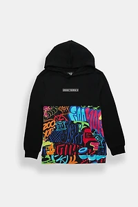 Zoo York Youth Graffiti Colour Block Hoodie