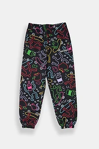 Jogger en molleton motif griffonné Zoo York junior