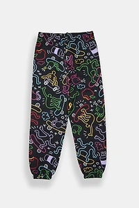 Jogger en molleton motif griffonné Zoo York junior