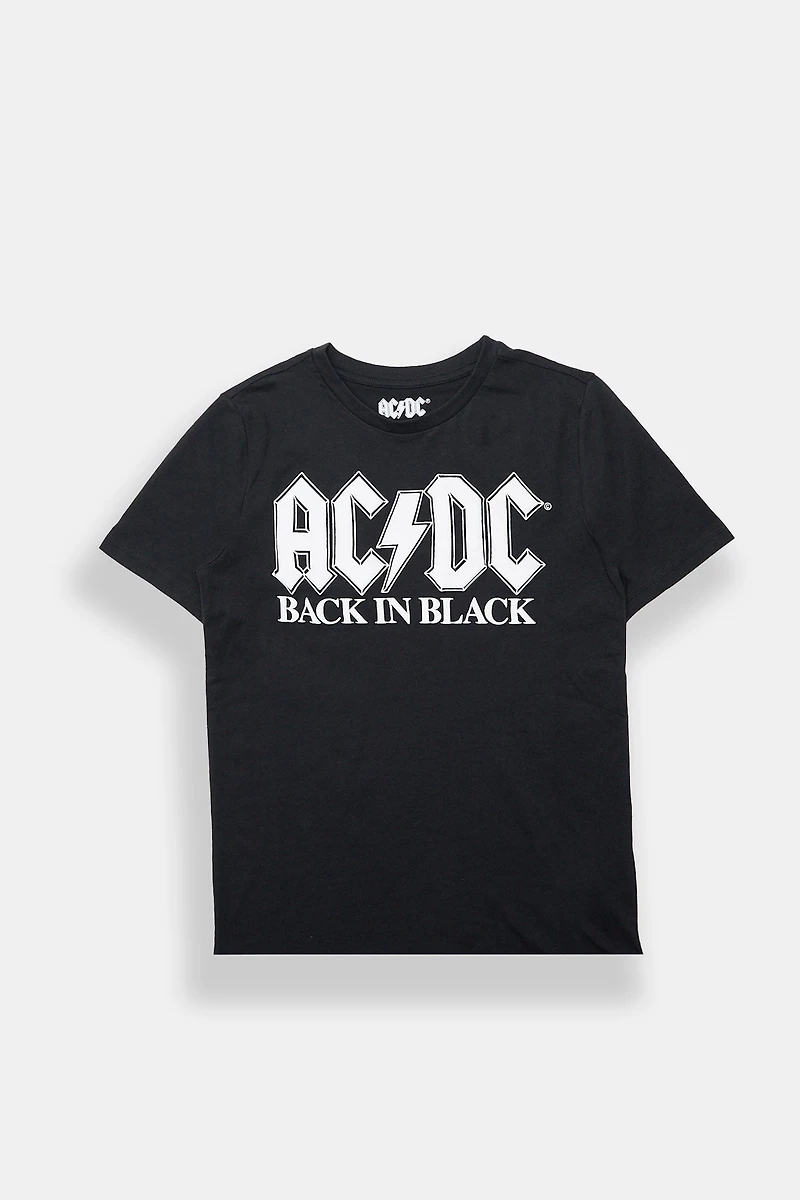 Youth AC/DC Back Black Graphic Tee